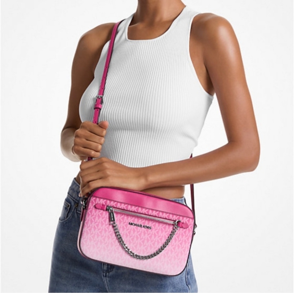 Michael Kors NIP Fuchsia and Pink Crossbody Bag - Picture 2 of 6